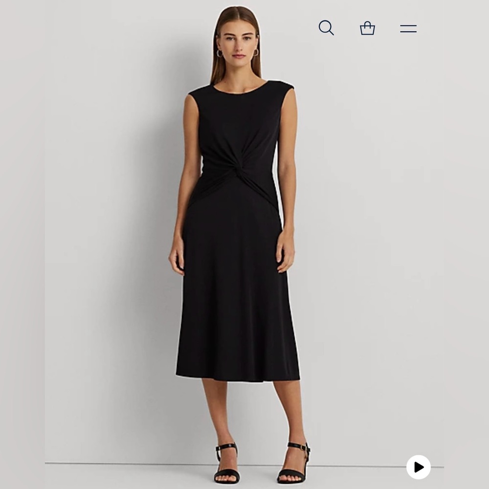 NWT Ralph Lauren Twist Front Jersey Dress